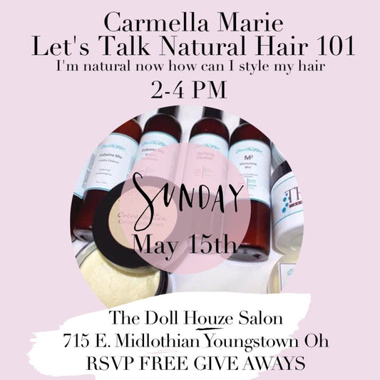 natural hair event: featured Carmella Marie's products for curly hair