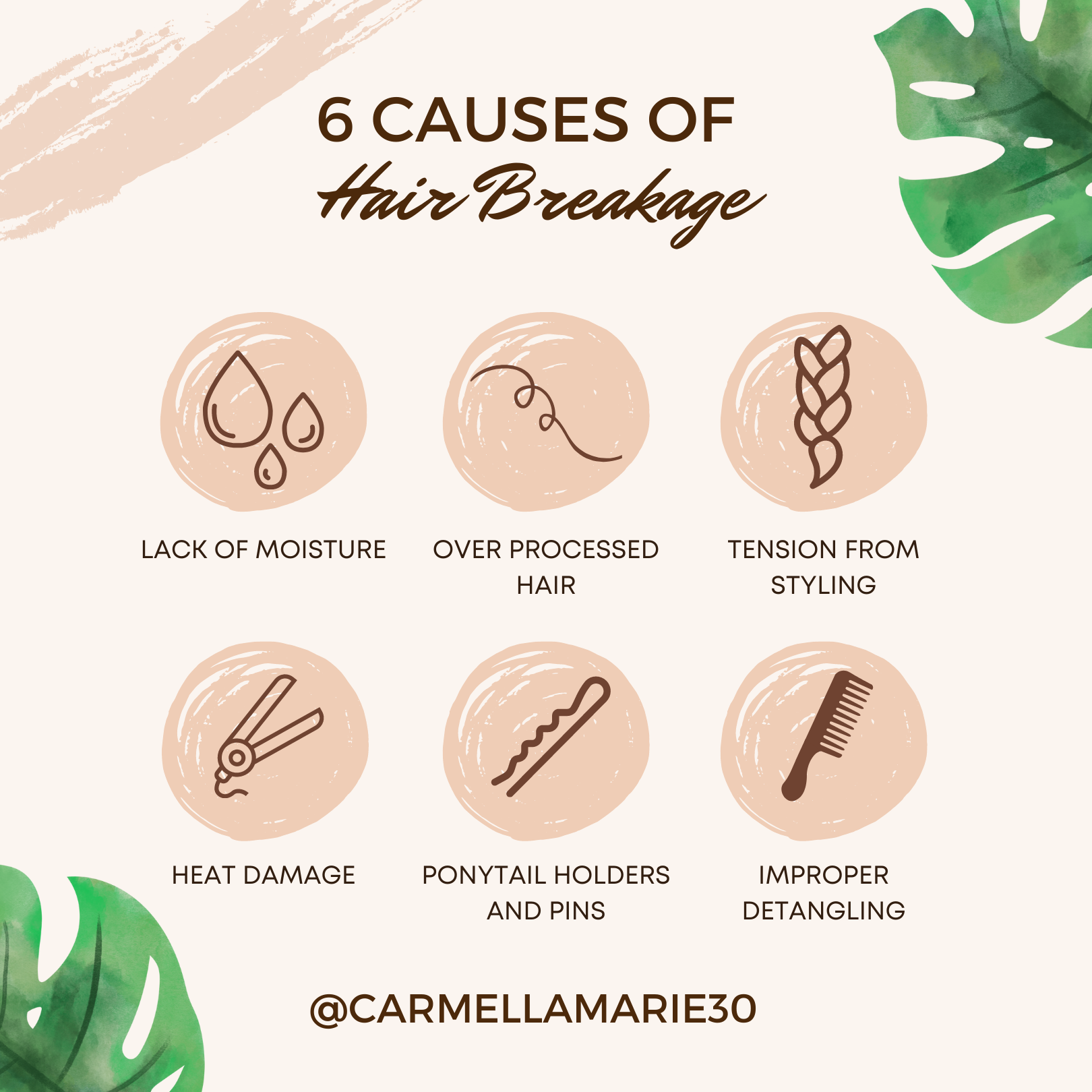 6 Causes of Hair Breakage – Carmella Marie