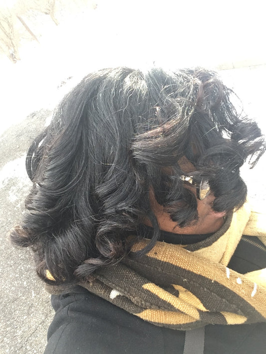 pin curls, curly girl secret