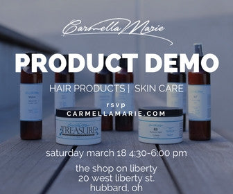 natural hair product demo day youngstown ohio carmella marie hair company