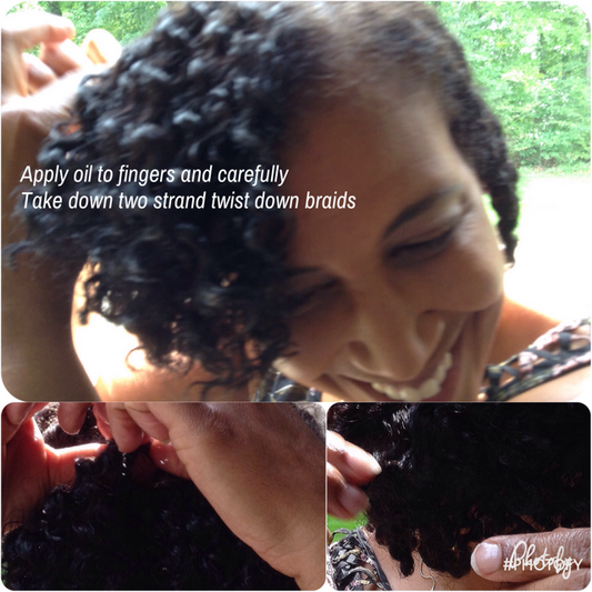 How to properly take down a flat twist.